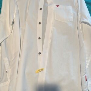 Men's White Button-Up Shirt